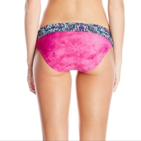 Prana Lavana Womens Swim Bottom Fuchsia Namaste Small - Picture 2 of 11